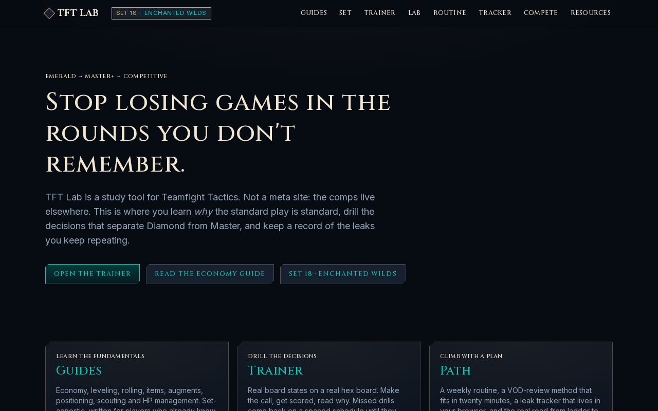 Preview of Tft Lab