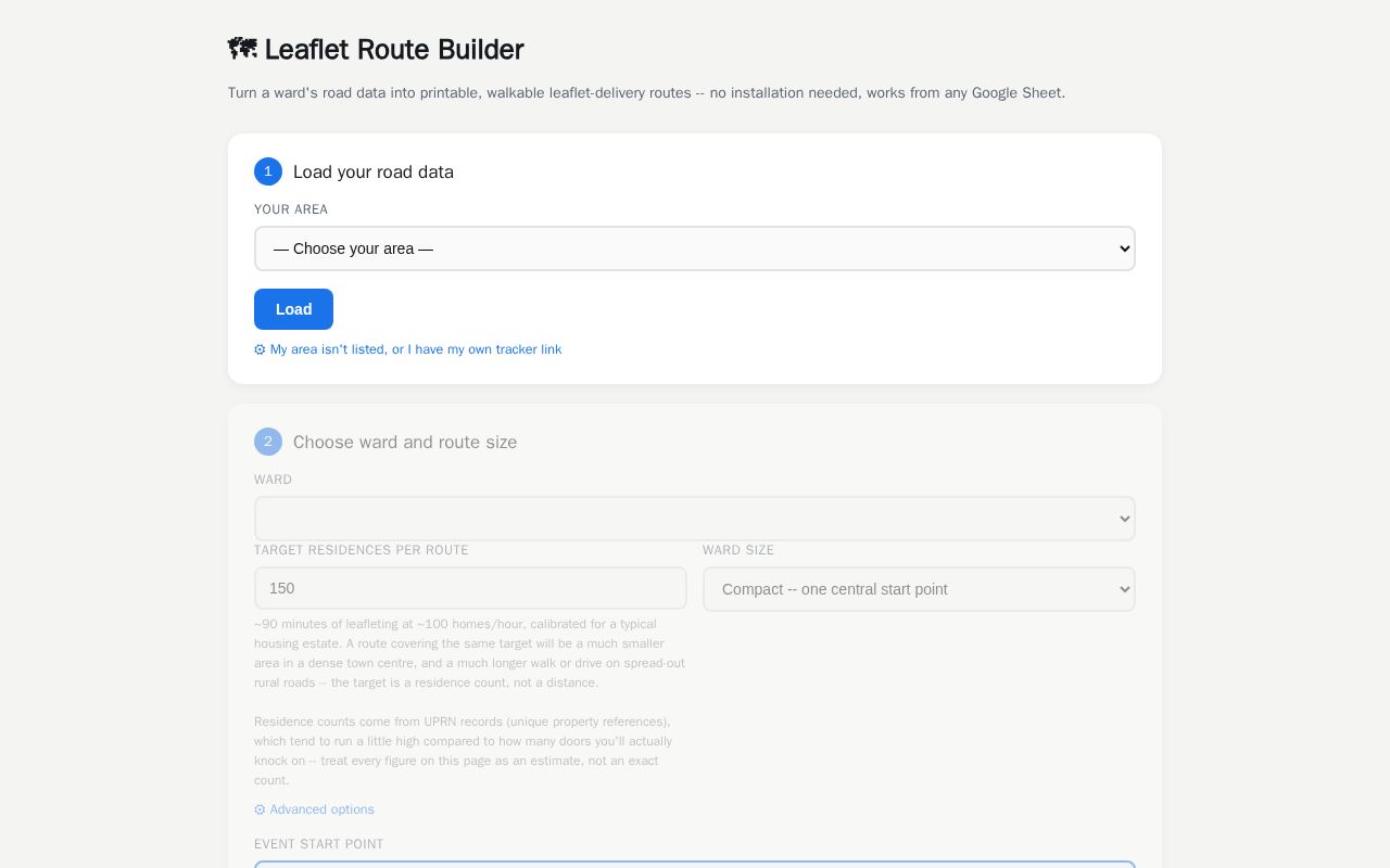 Preview of Route Planner