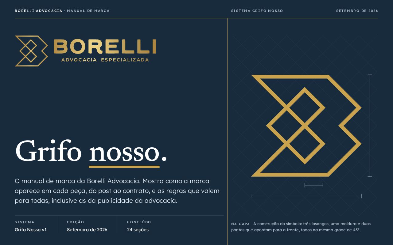 Preview of Brand Book Borelli Advocacia