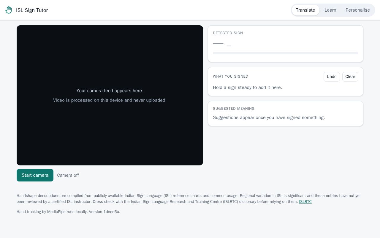 Preview of Isl Sign Tutor