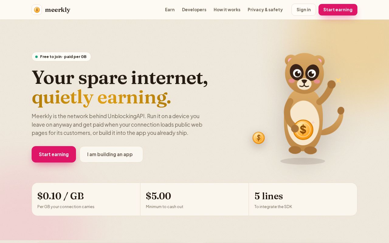 Preview of Meerkly Sdk