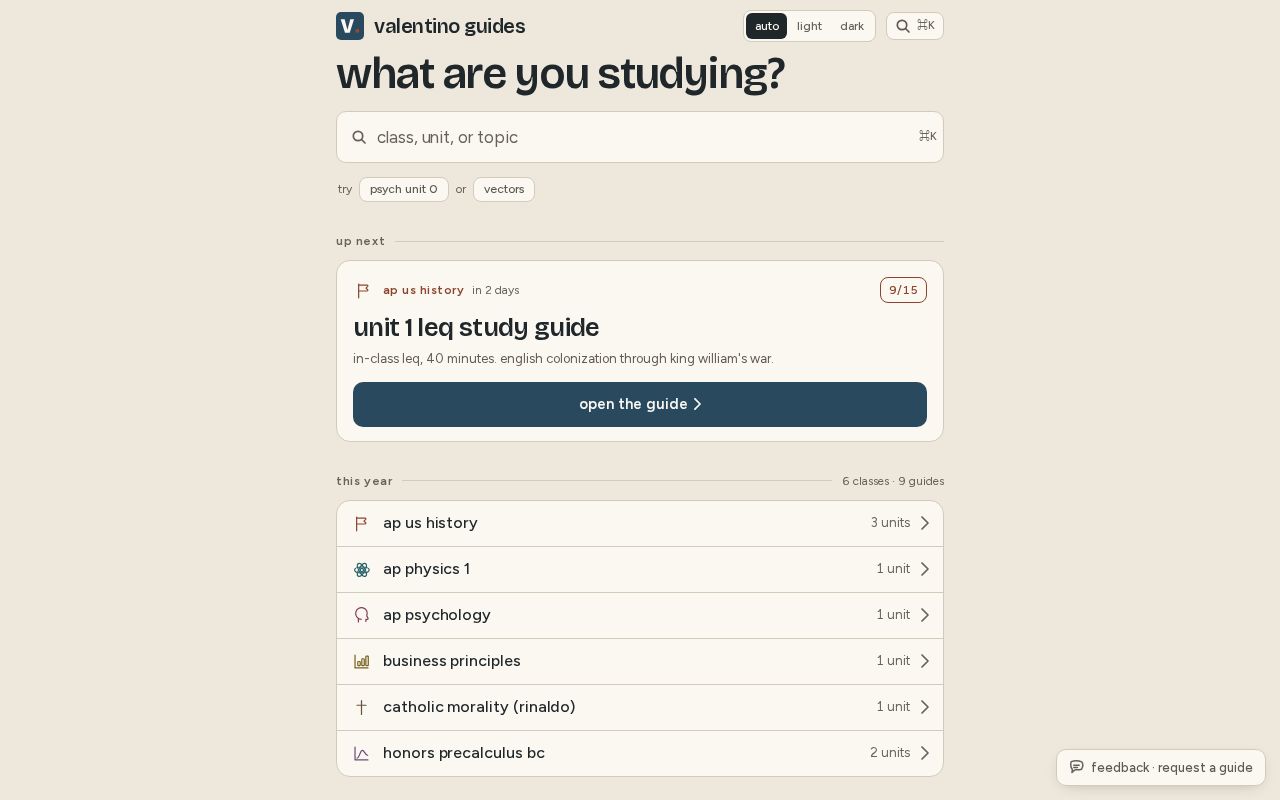 Preview of Study Guides