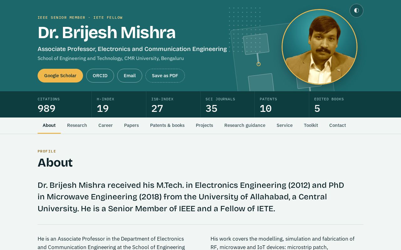 Preview of Dr. Brijesh Mishra