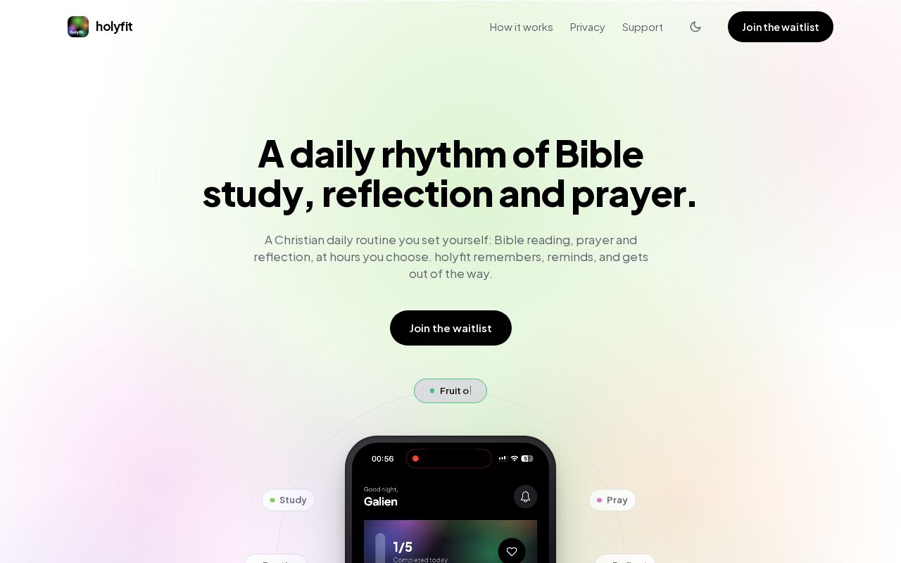 Preview of Holyfit Web