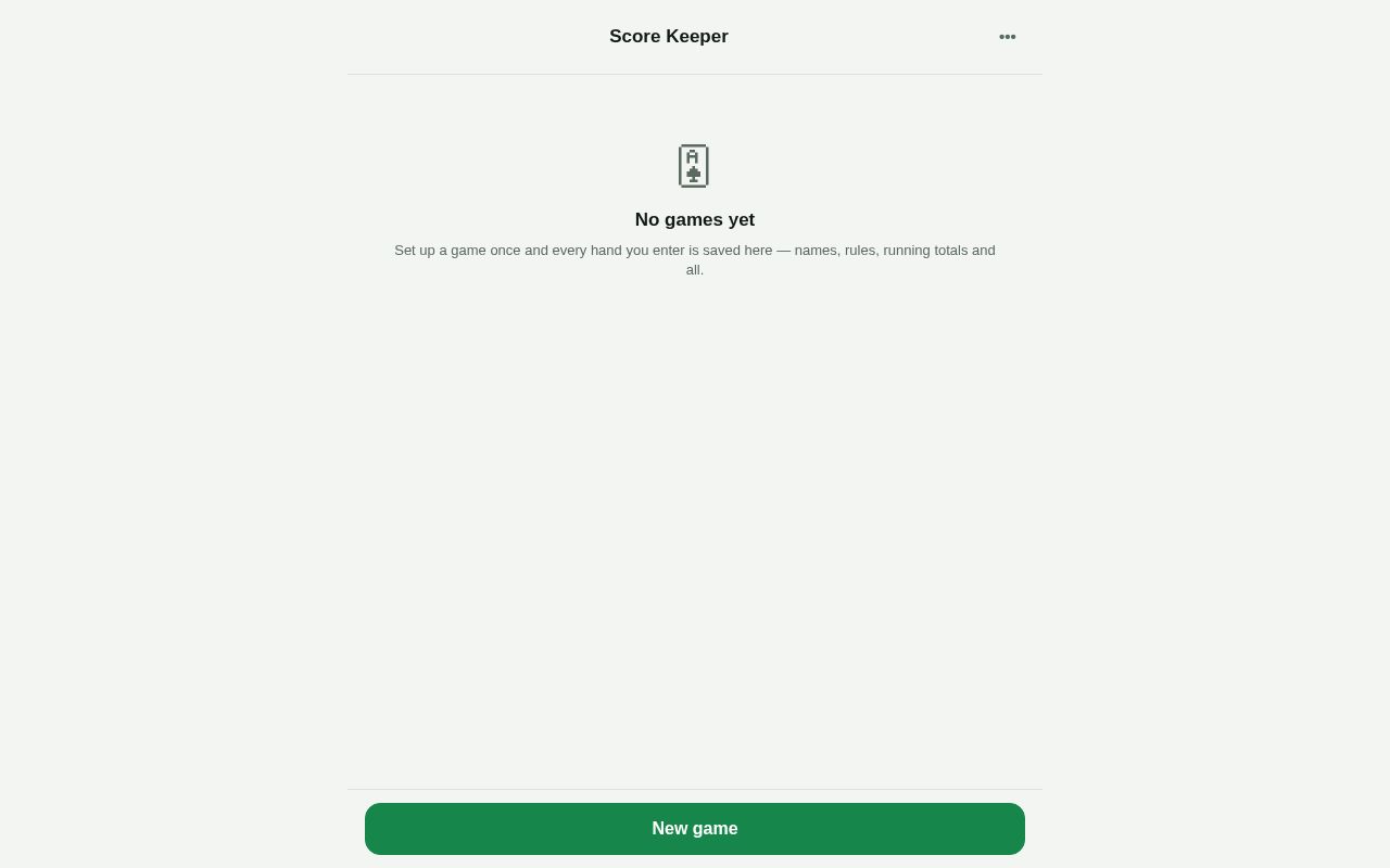 Preview of Score Keeper