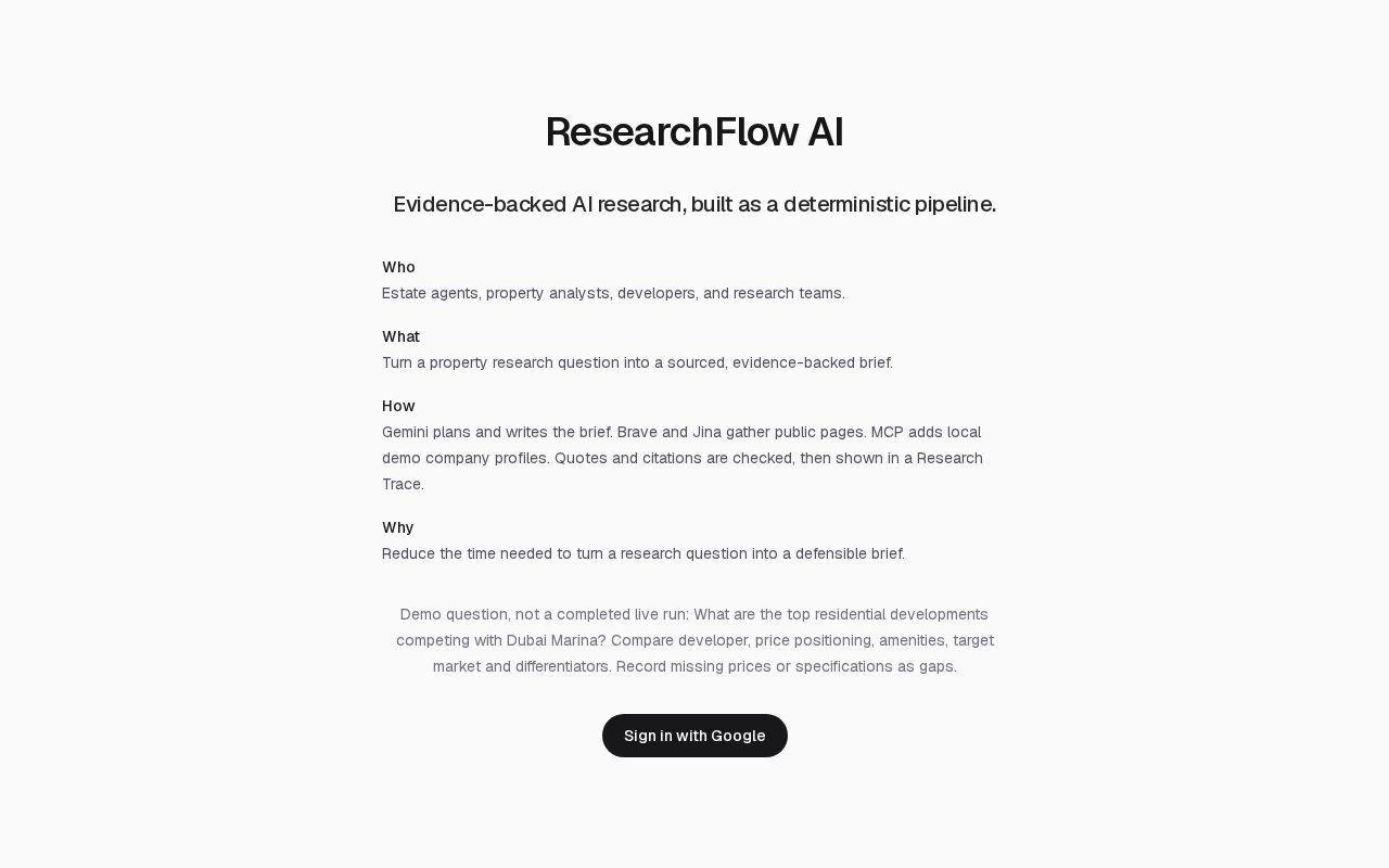 Preview of Researchflow Ai