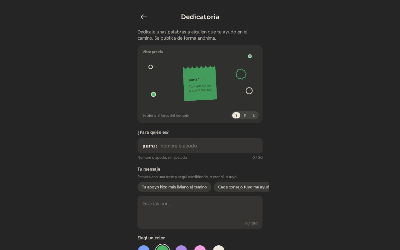 Preview of Dedicatorias
