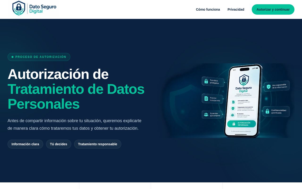 Preview of Dato Seguro Digital Web