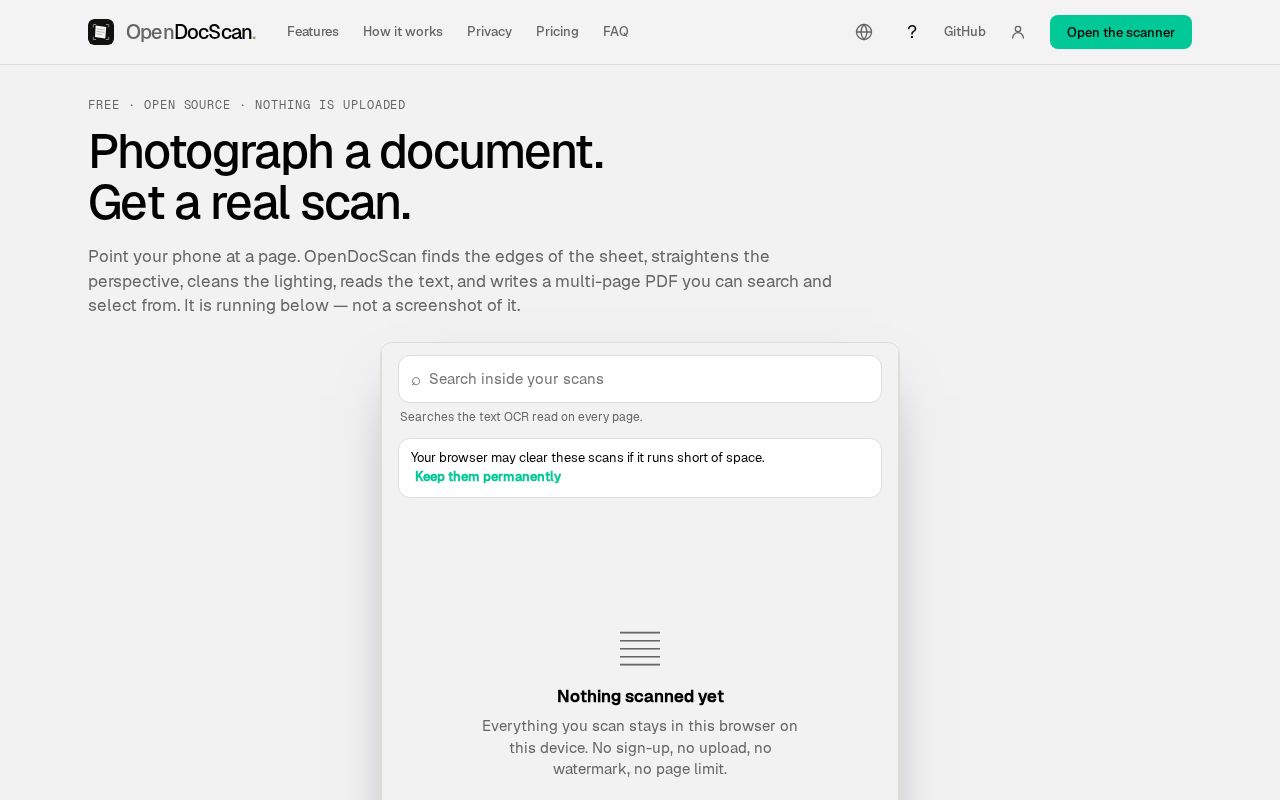 Preview of Opendocscan