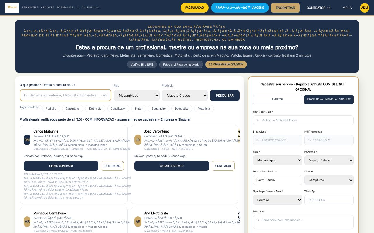 Preview of Contrata Mz