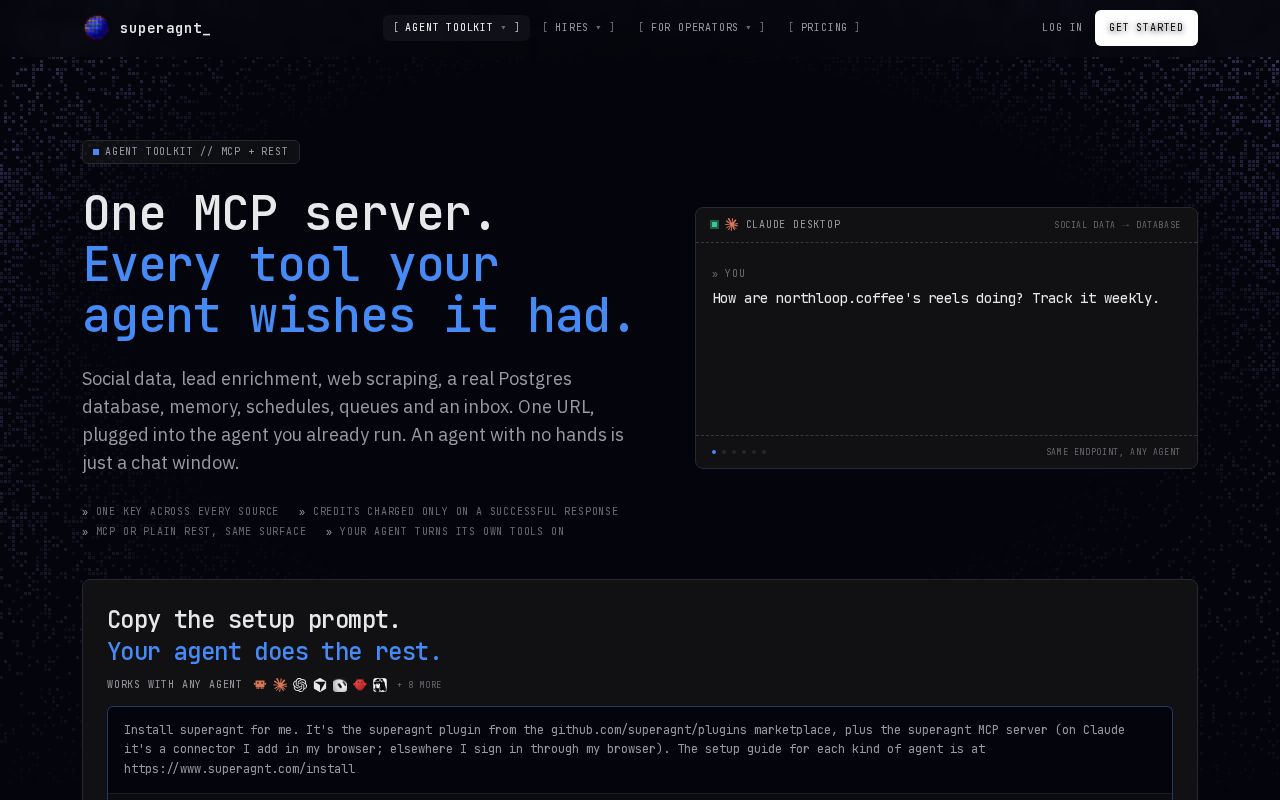 Preview of One MCP server, every tool your agent needs