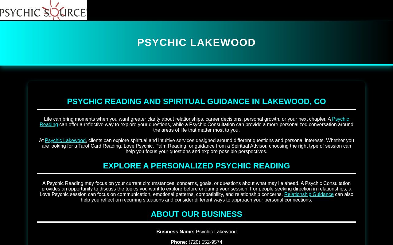 Preview of PsychicLakewood