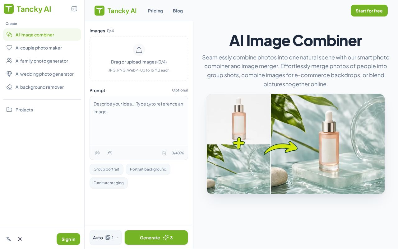 Preview of Ai Image Combiner