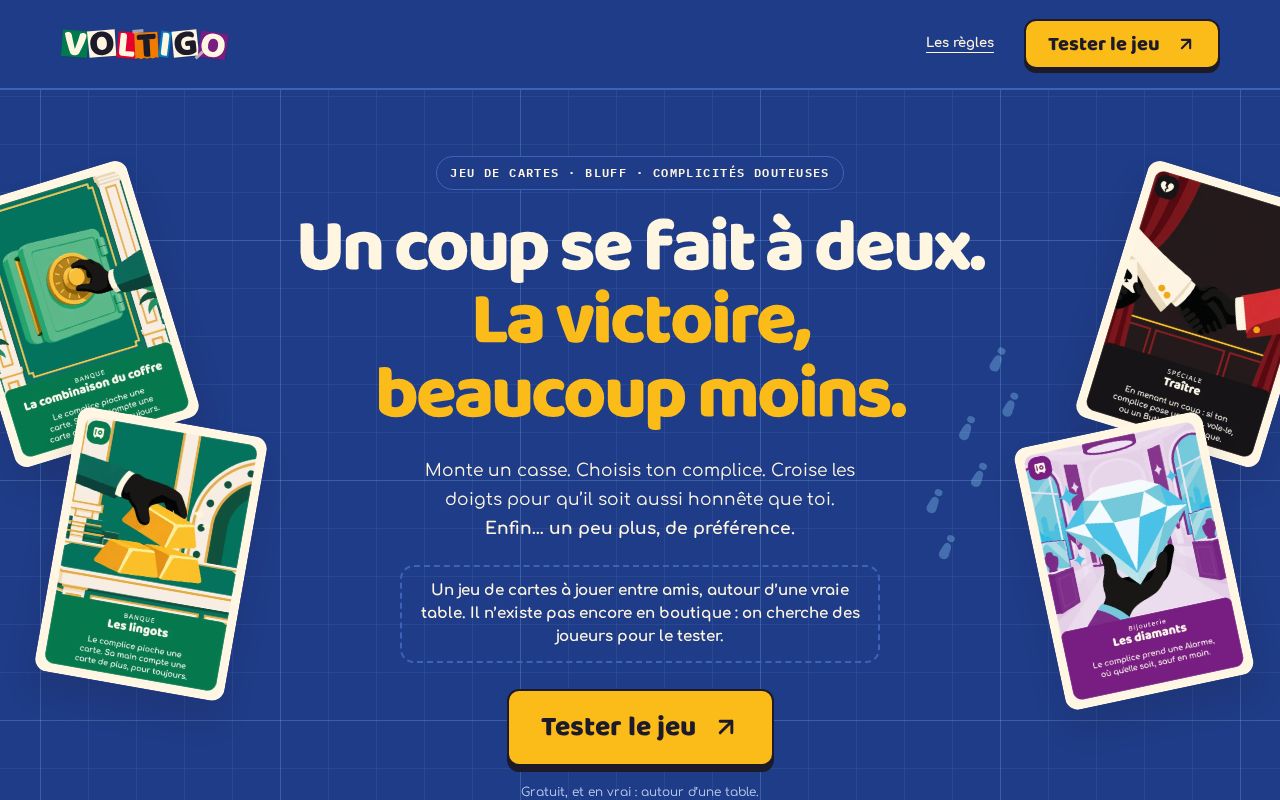 Preview of Voltigo. Un coup se fait à deux.