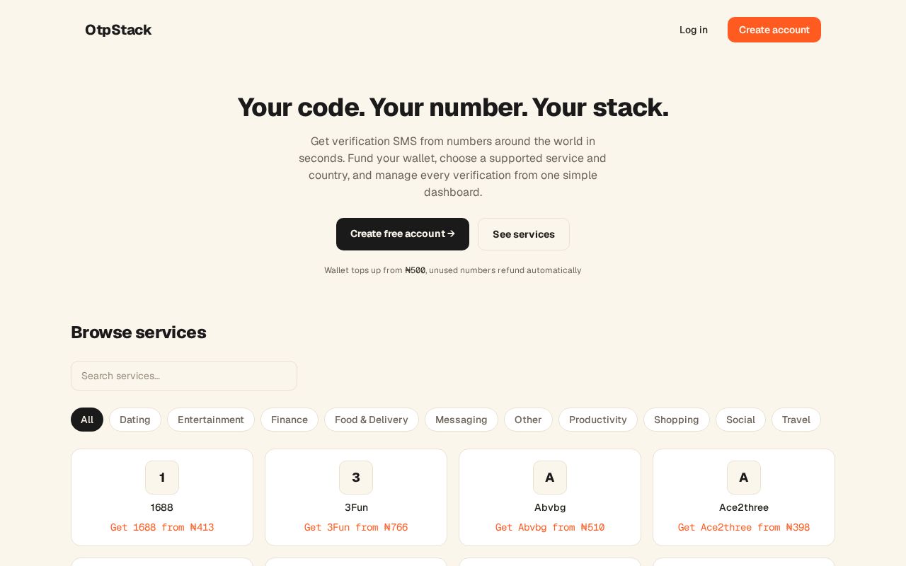 Preview of Otpstack