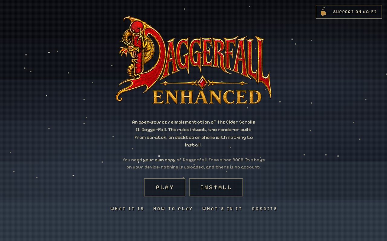 Preview of Daggerfall Js Source