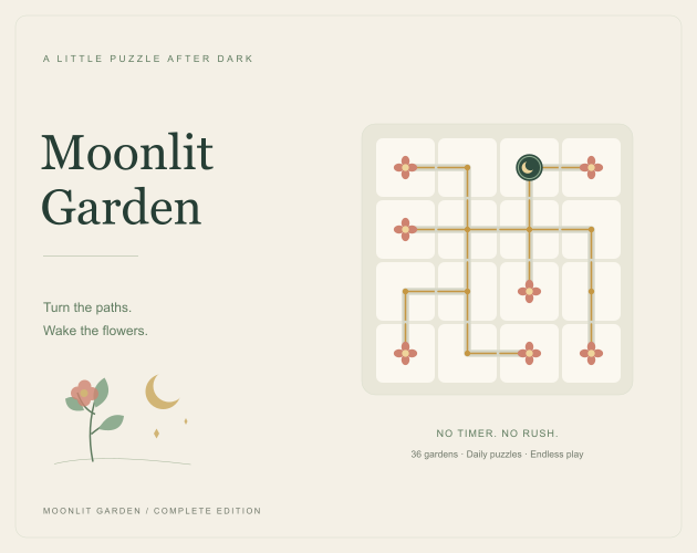 Preview of Moonlit Garden — Free Browser Demo / 月灯りの庭 体験版