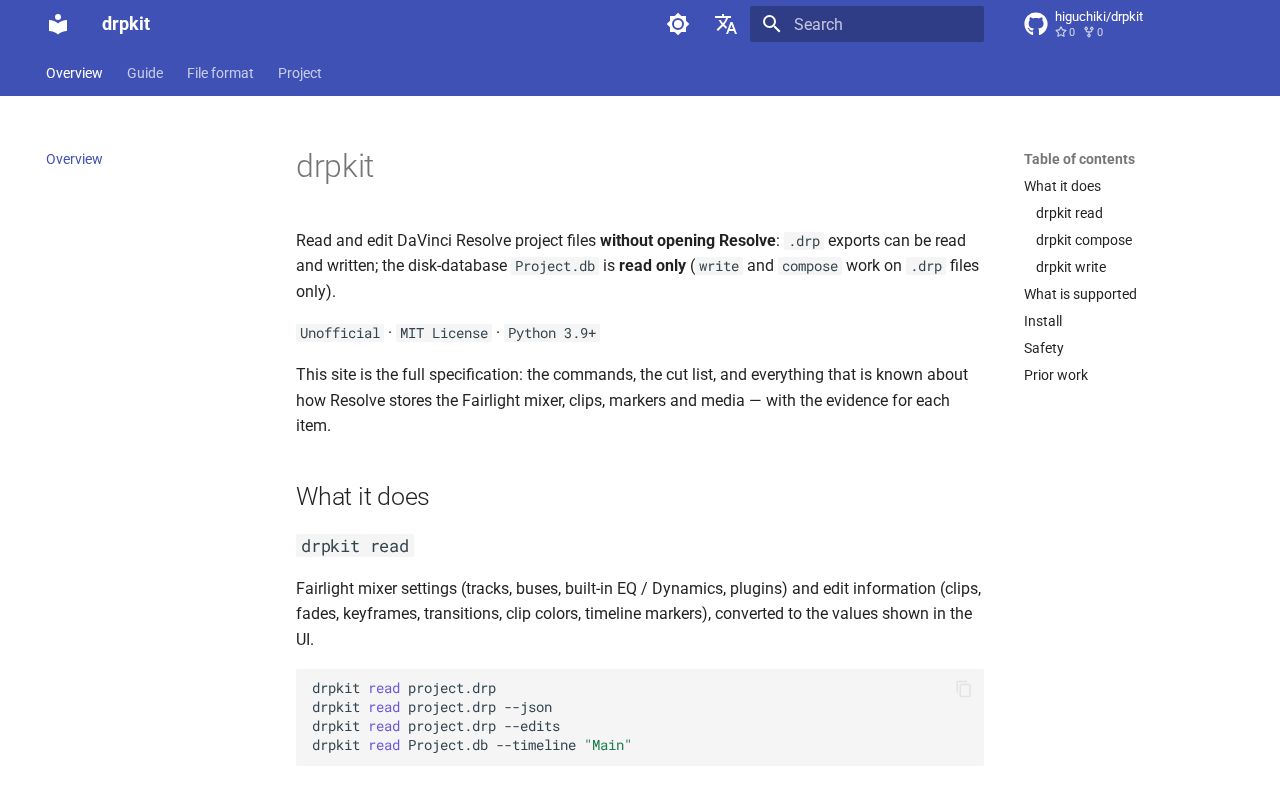 Preview of drpkit