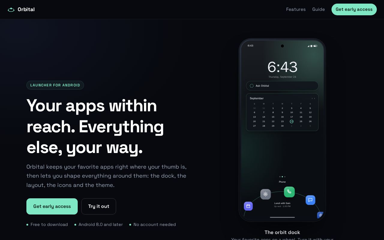 Preview of Orbital Site