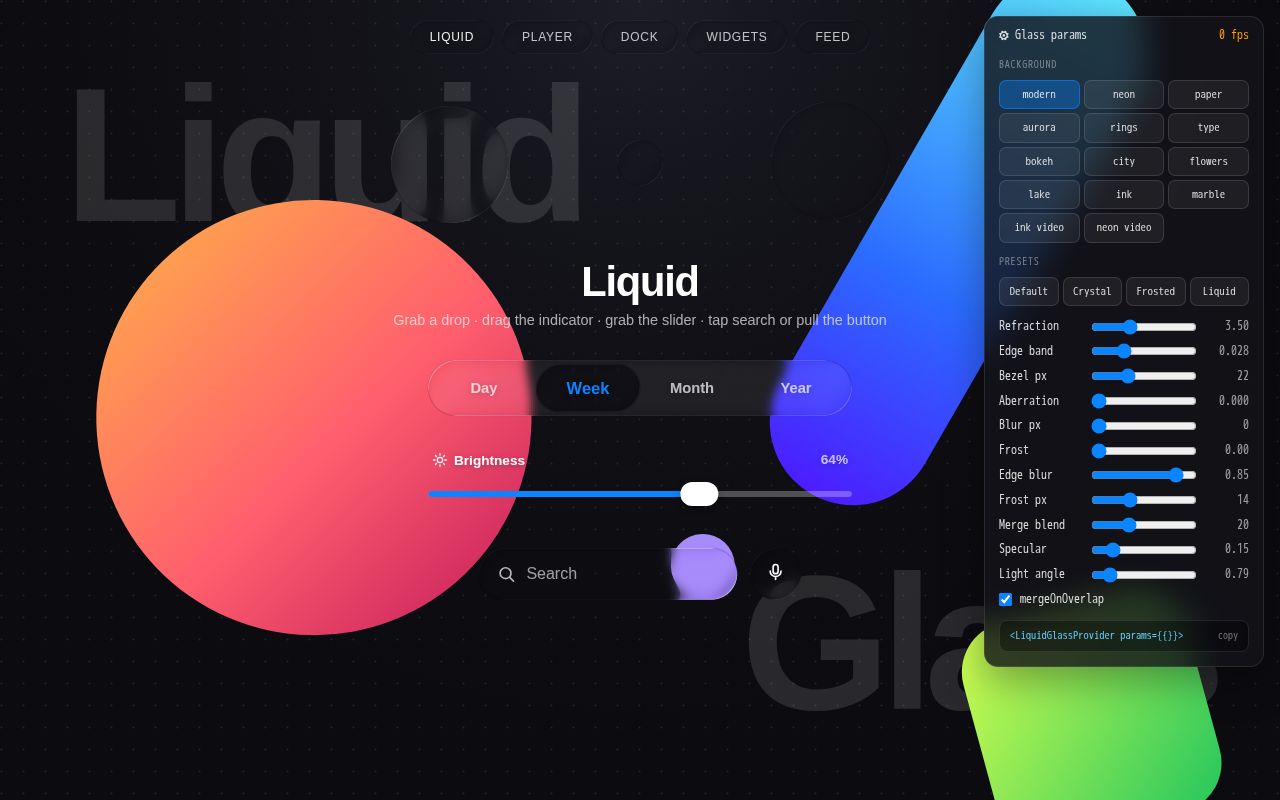 Preview of Liquid Glass Demo