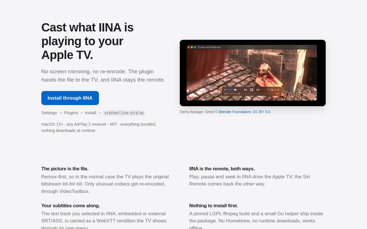 Preview of Iina Airplay