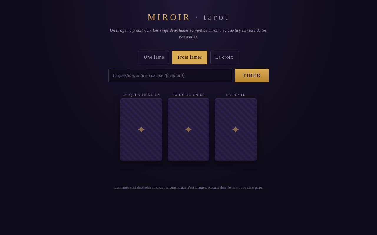 Preview of Miroir Tarot