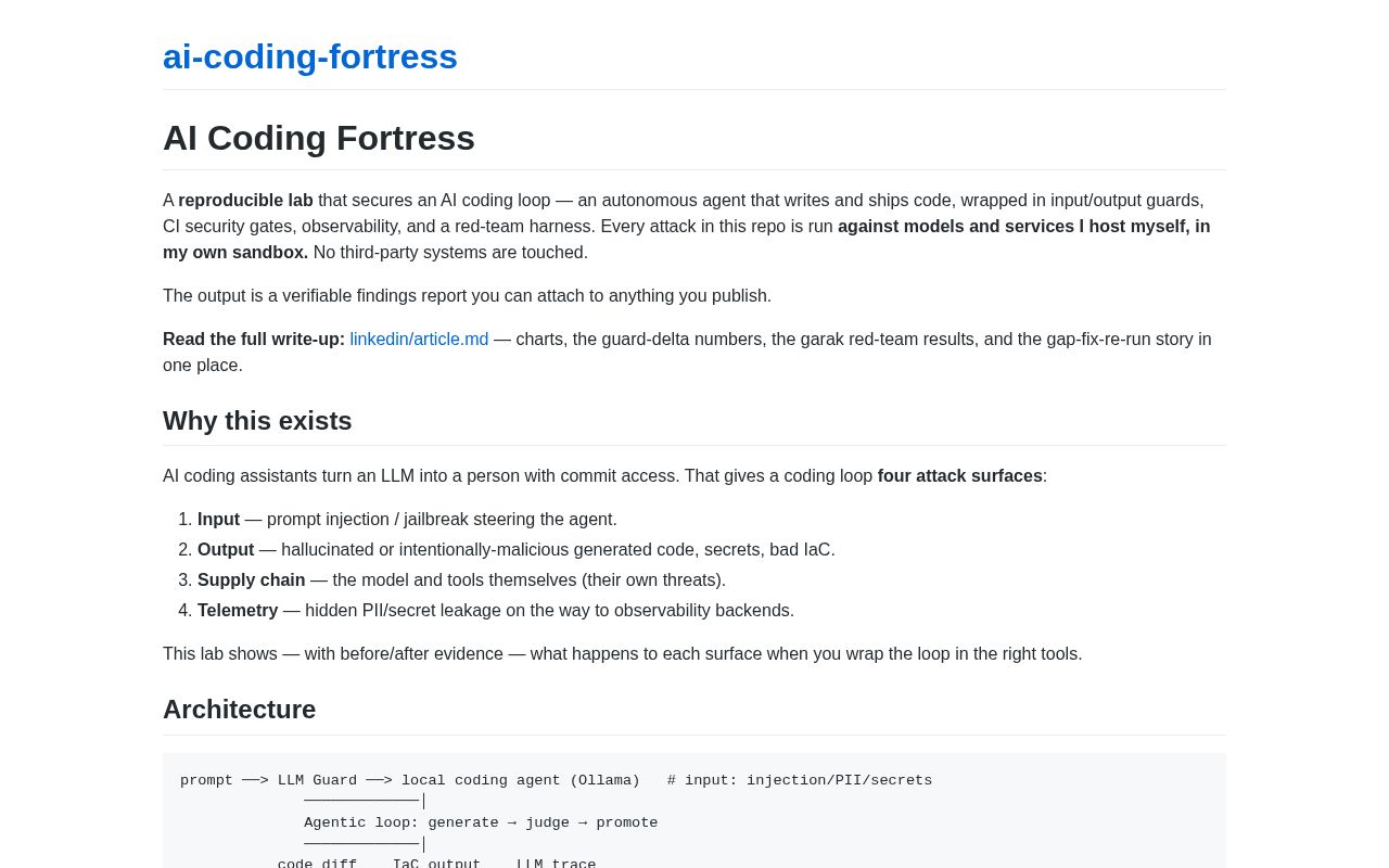 Preview of Ai Coding Fortress