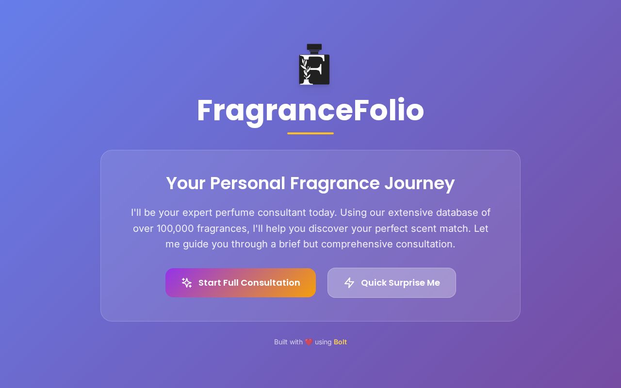 Preview of FragranceFolio
