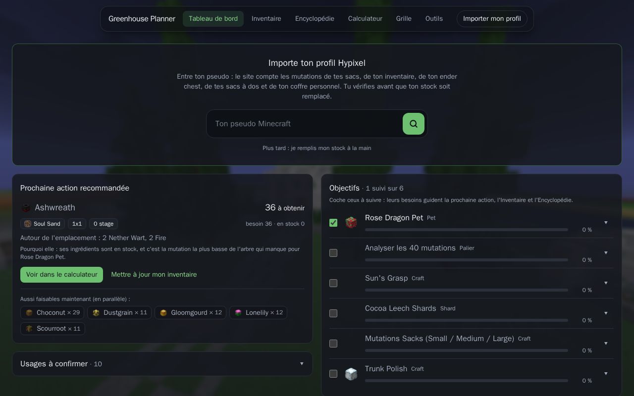 Preview of Greenhouse Planner