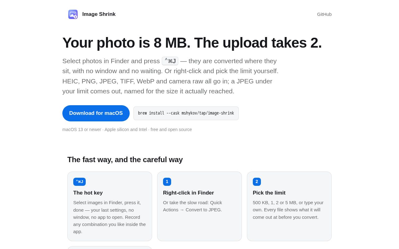 Preview of Image Shrink