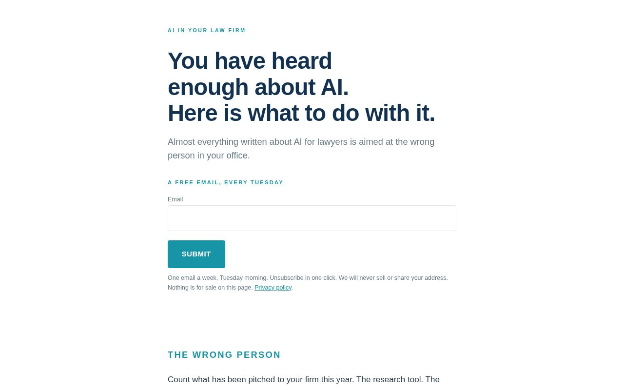 Preview of Aiinyourlawfirm
