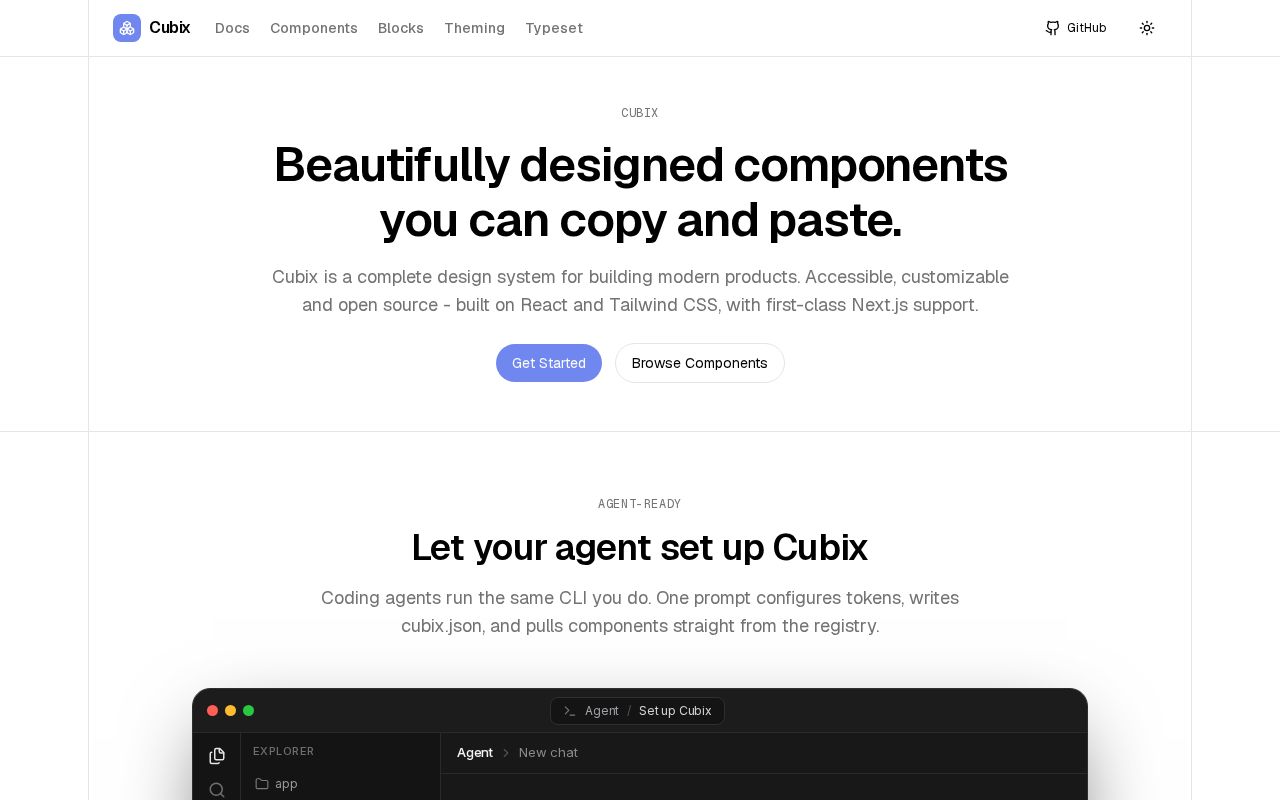 Preview of Cubix Design System