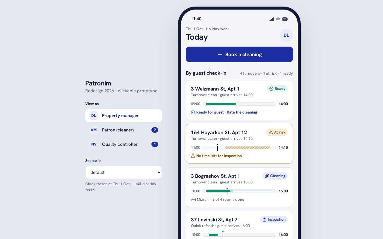 Preview of Patronim Prototype