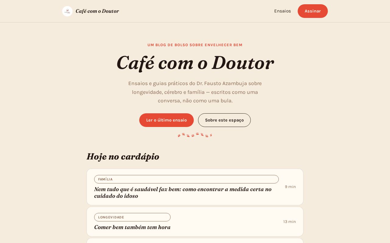 Preview of Cafe Com O Doutor