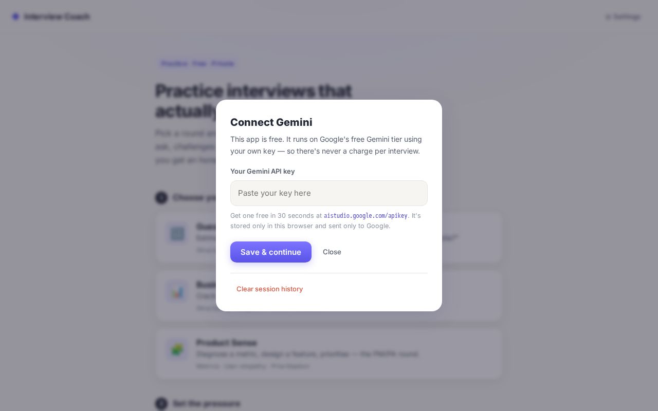 Preview of Interview Coach