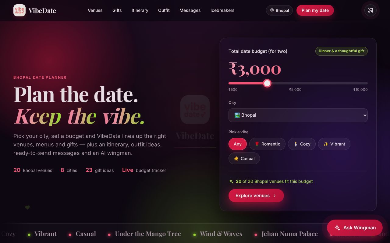 Preview of VibeDate