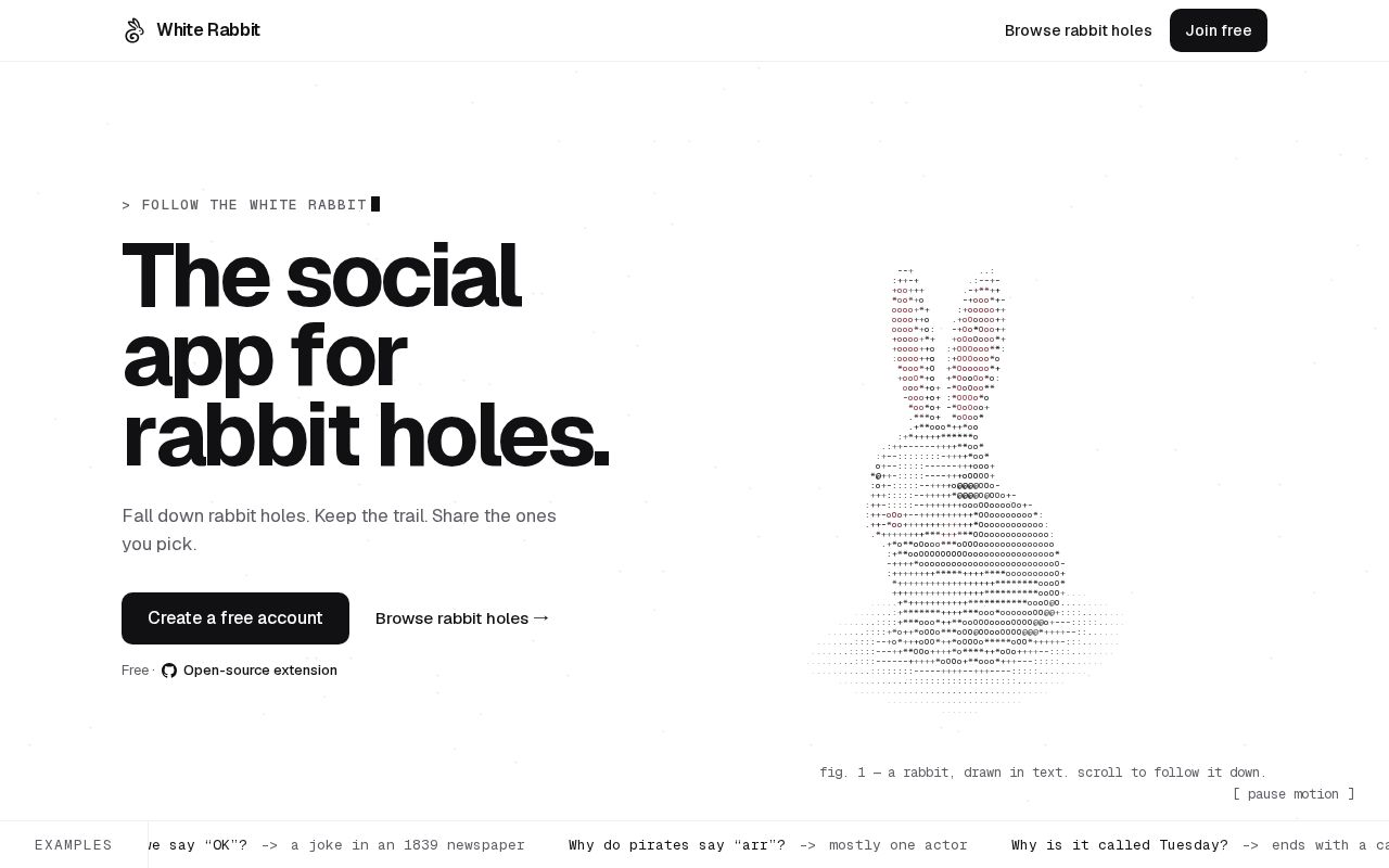 Preview of White Rabbit Extension