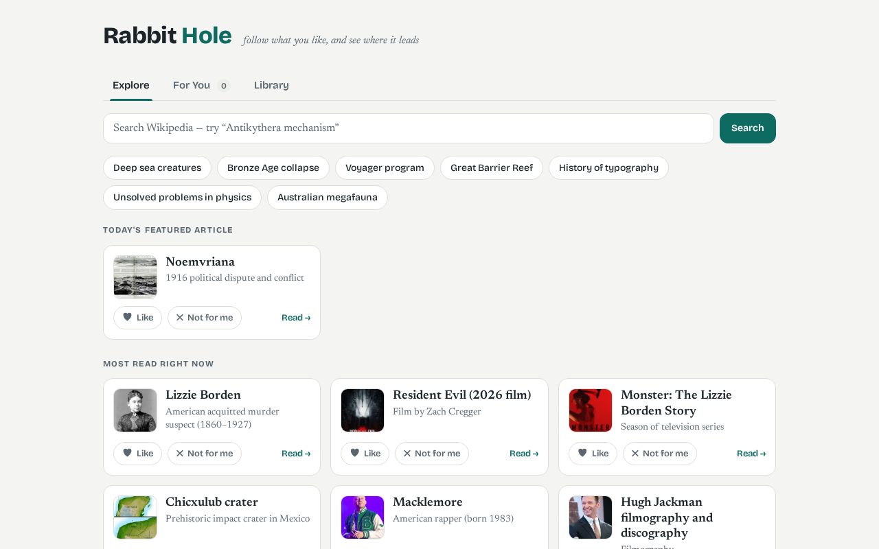 Preview of Rabbit Hole