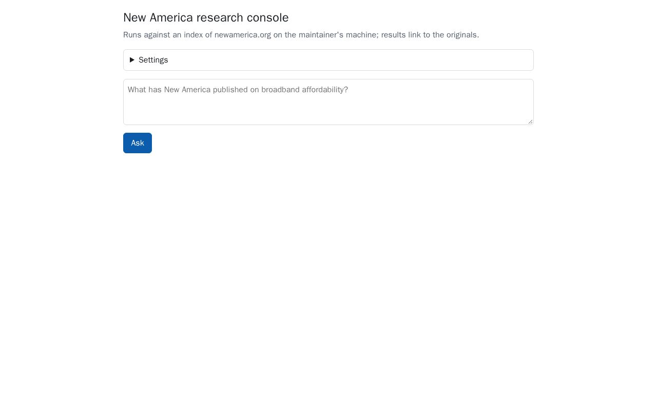 Preview of Newamerica Console