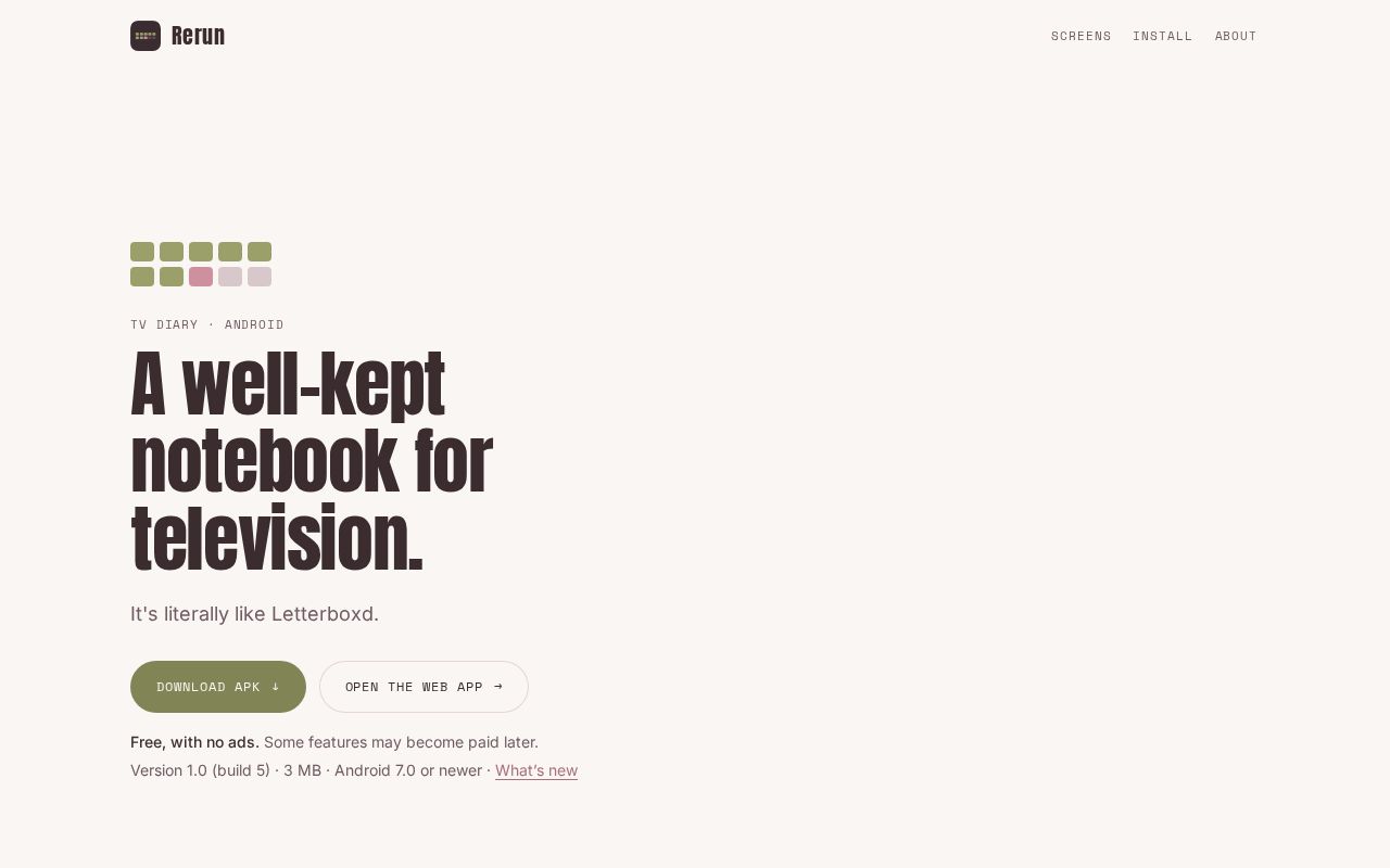 Preview of Rerun Site
