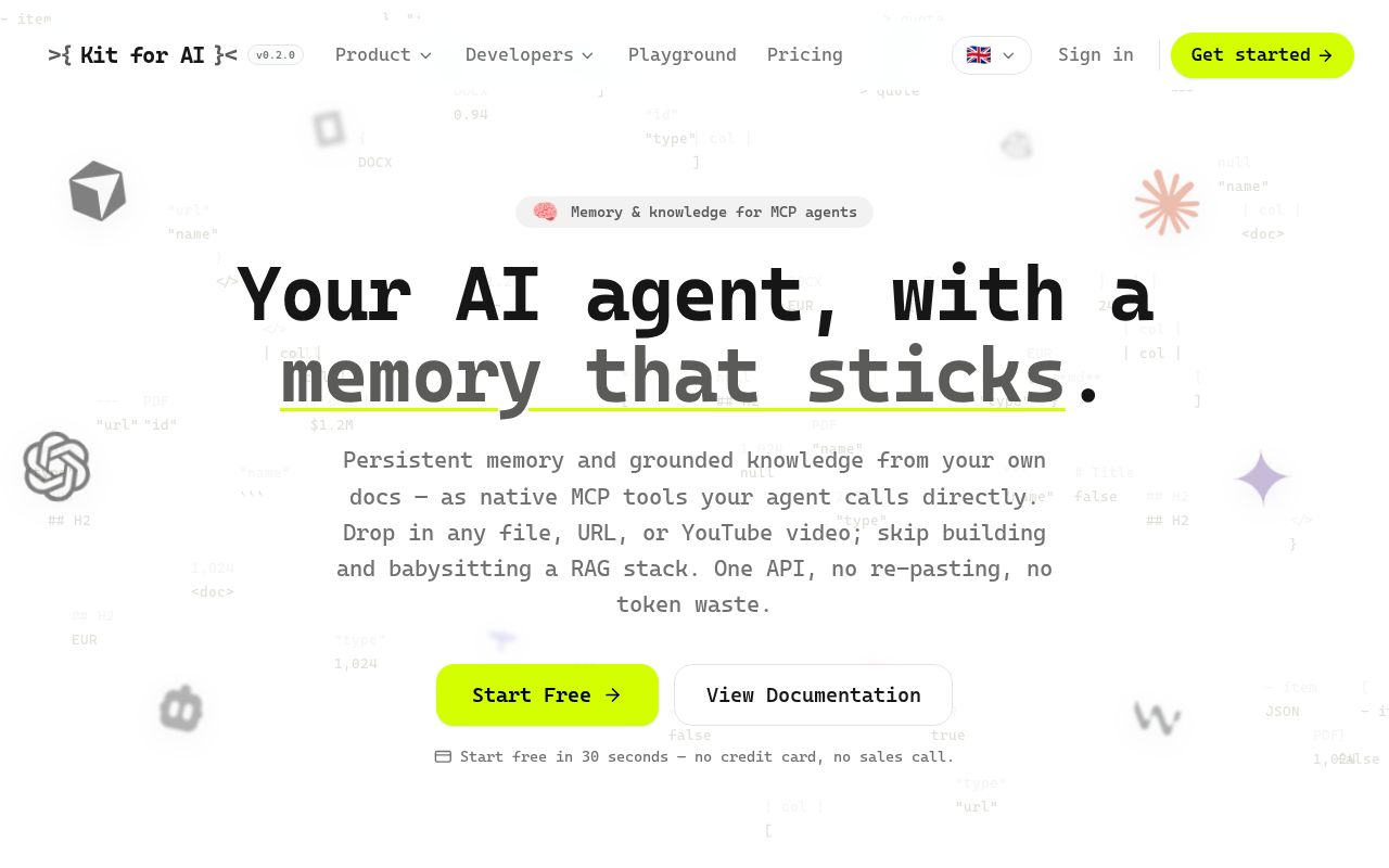 Preview of Kit for AI