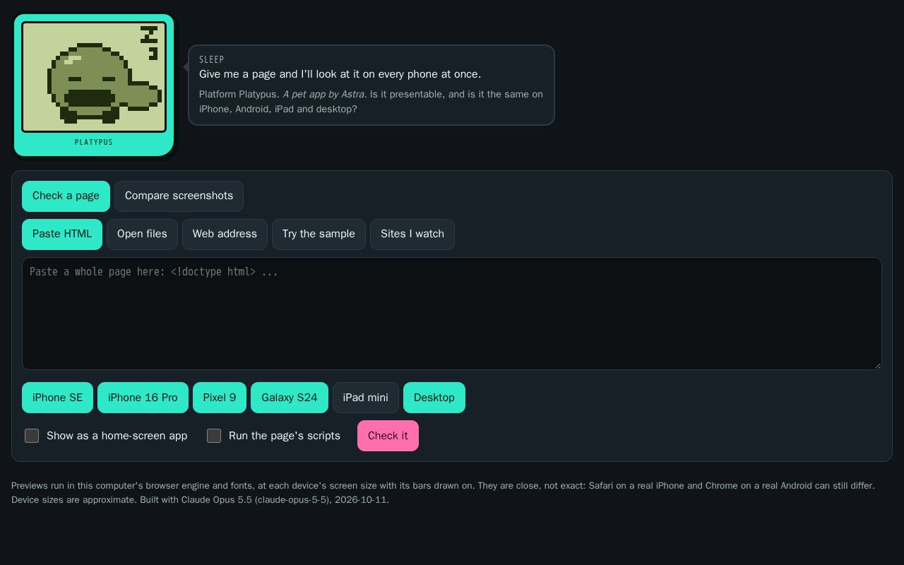 Preview of Platform Platypus