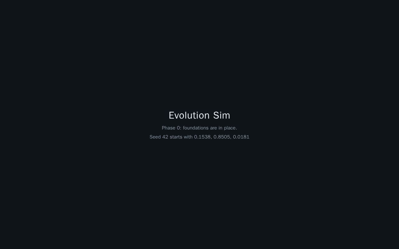 Preview of Evolution Sim