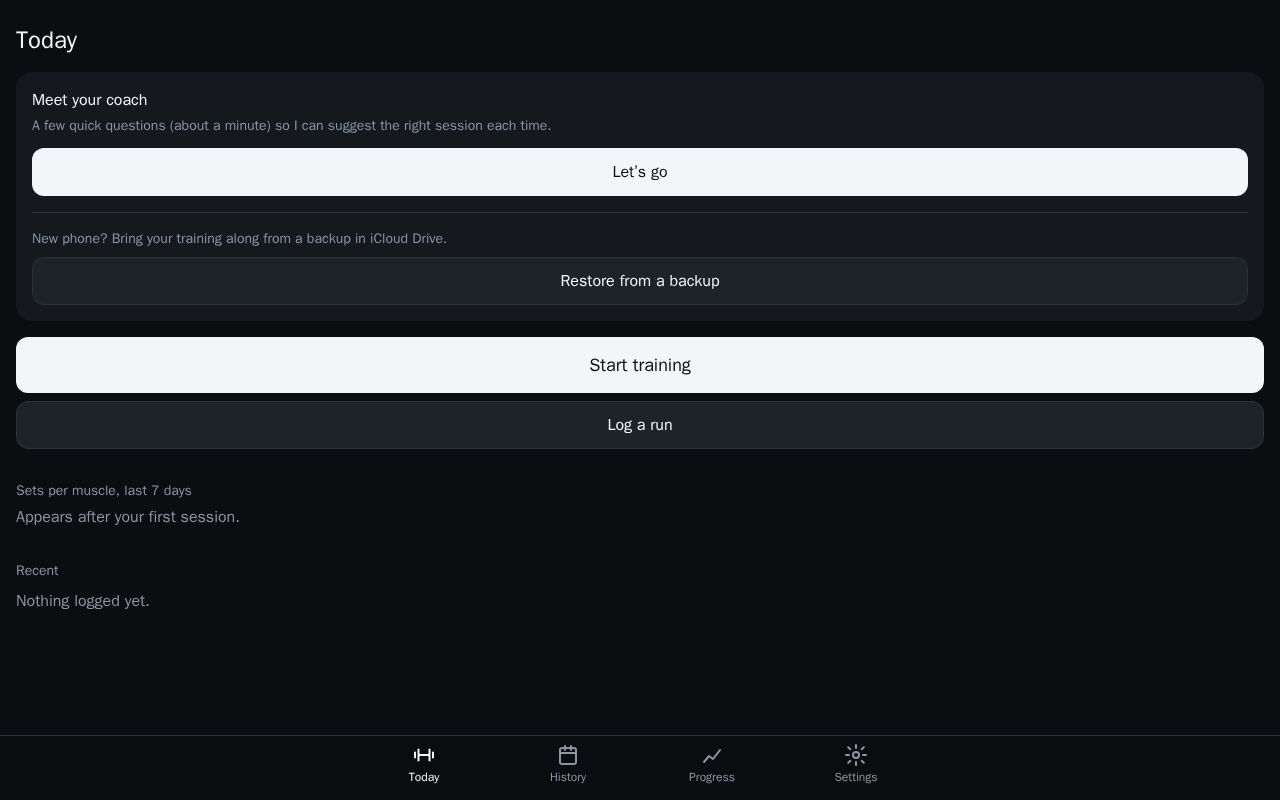 Preview of Training Log