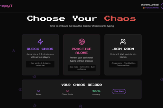 Preview of recarepyT: The Chaos Typing Championship