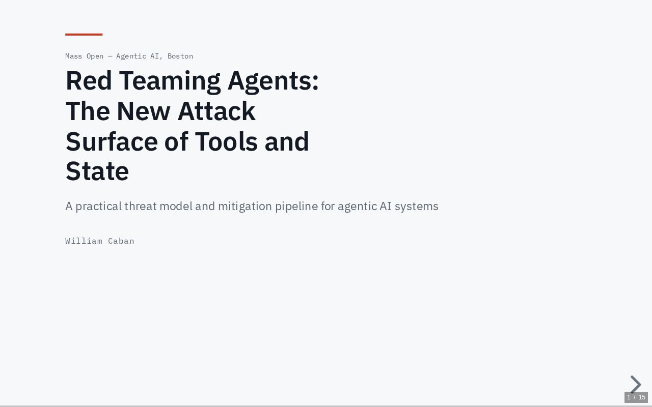Preview of 261001 Red Teaming Agents