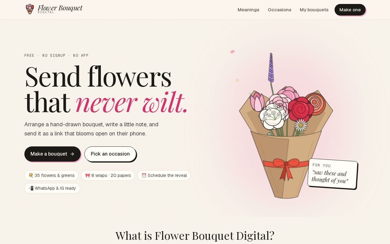 Preview of Flower Bouquet Digital