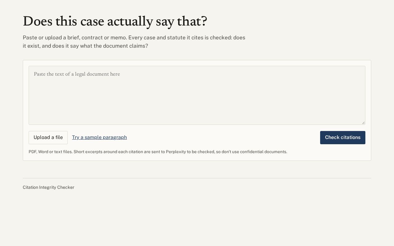 Preview of Citation Integrity Checker
