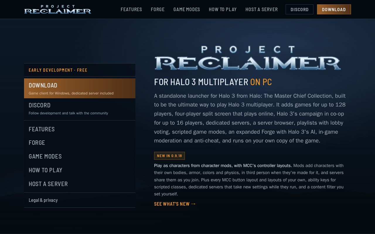 Preview of ProjectReclaimerOSXNative