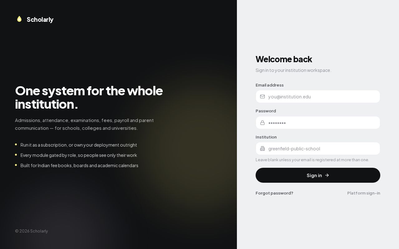 Preview of SCHOOL ERP SYSTEM Frontend